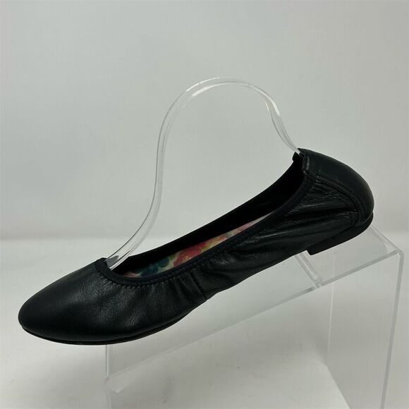 Born Women's Black Leather Slip On Ballet Flats Size 9M Pointed Toes Casual - Picture 3 of 14
